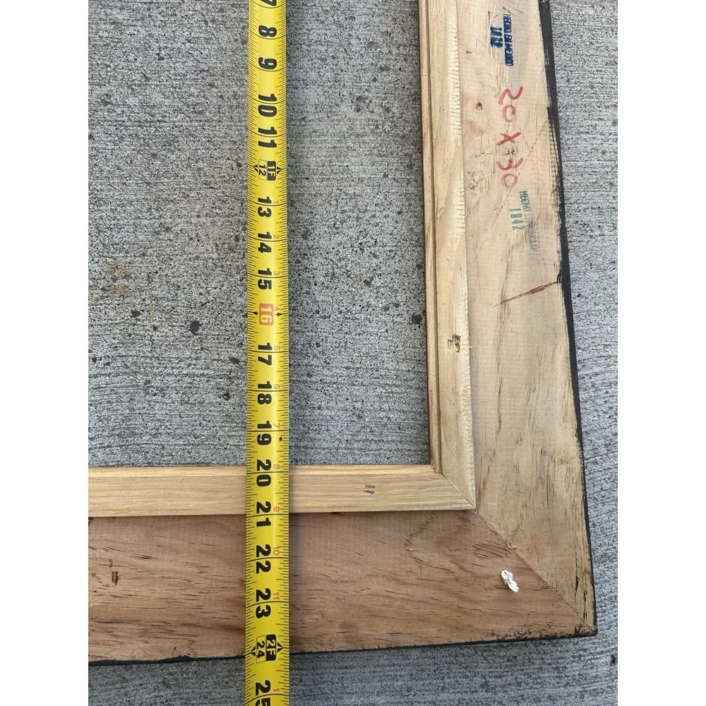 VTG Hand Carved Solid Wood Picture Frame 20